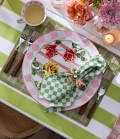 MacKenzie-Childs Check Round Platter, 13.25#double;