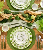 MacKenzie-Childs Check Round Platter, 13.25#double;