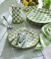 MacKenzie-Childs Check Round Platter, 13.25#double;