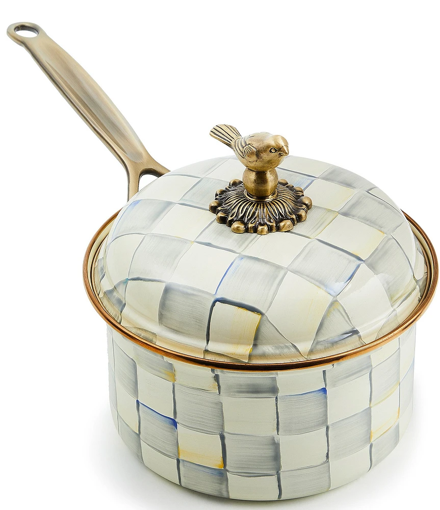 MacKenzie-Childs Check Covered Saucepan, 2.5 Qt.