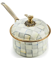 MacKenzie-Childs Check Covered Saucepan, 2.5 Qt.