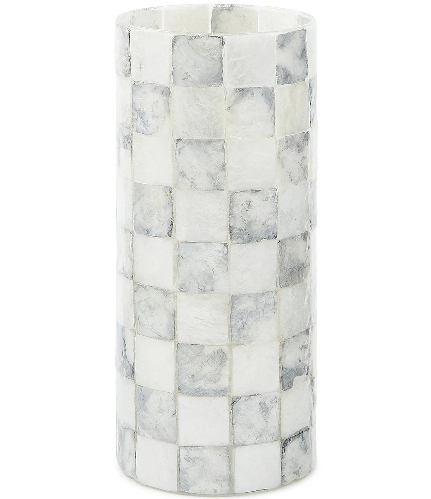 MacKenzie-Childs Check Capiz Small Vase
