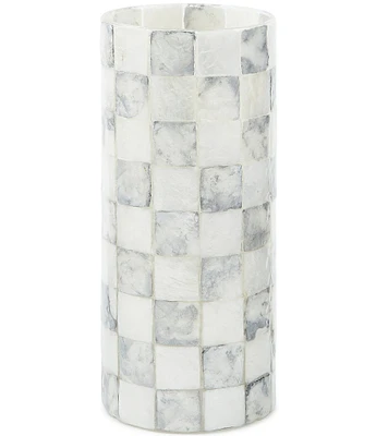 MacKenzie-Childs Check Capiz Small Vase