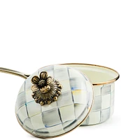 MacKenzie-Childs Check® Enamel 1- Quart Covered Saucepan