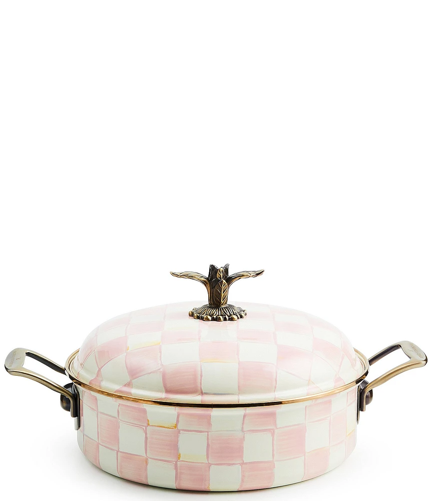 MacKenzie-Childs Check® Enamel 5-Quart Covered Casserole
