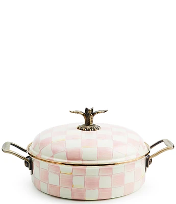 MacKenzie-Childs Check® Enamel 5-Quart Covered Casserole