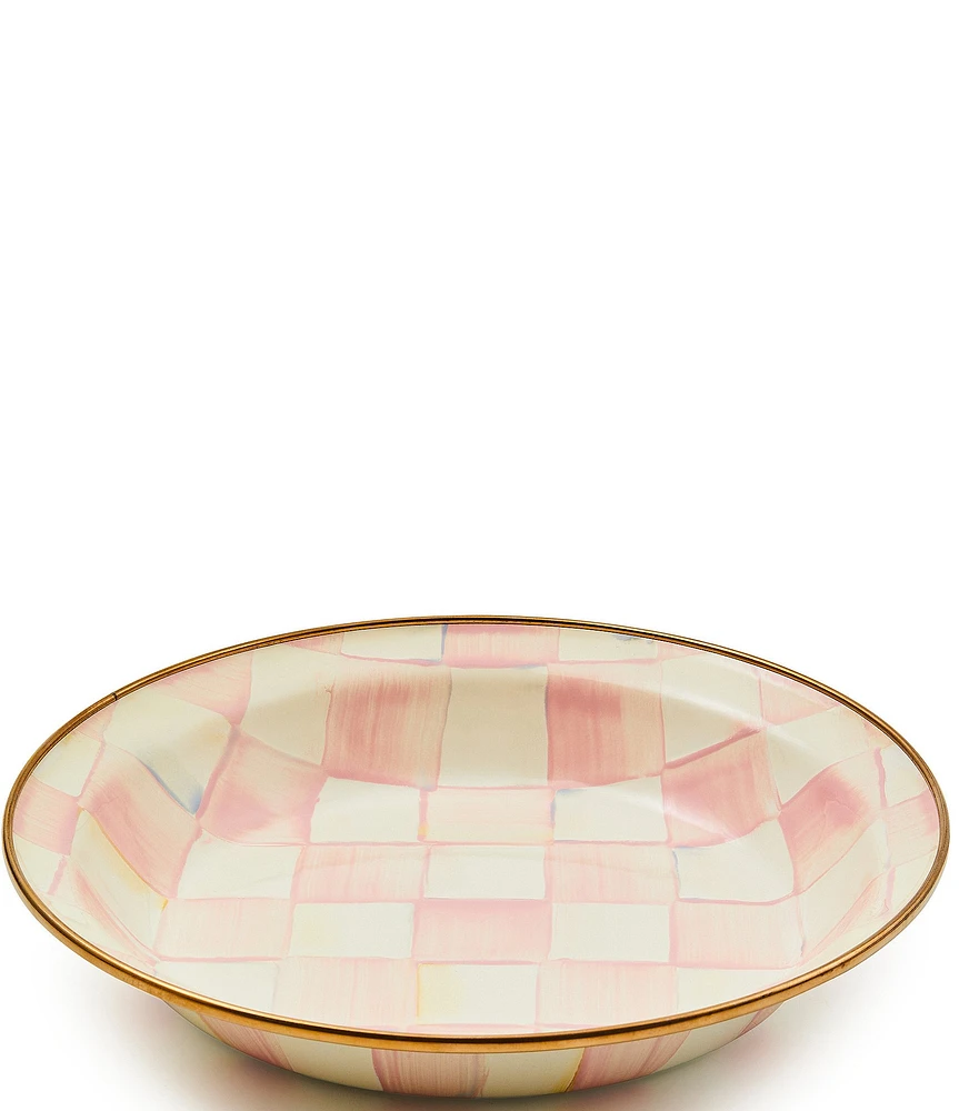 MacKenzie-Childs Check® Enamel Pie Plate