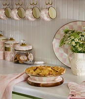 MacKenzie-Childs Check® Enamel Pie Plate