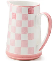 MacKenzie-Childs Check Stoneware Pitcher, 1.75 Qt.