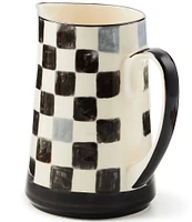 MacKenzie-Childs Check Stoneware Pitcher, 1.75 Qt.