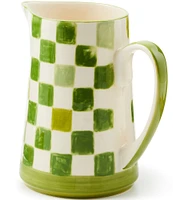 MacKenzie-Childs Check Stoneware Pitcher, 1.75 Qt.