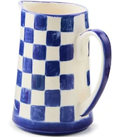MacKenzie-Childs Check Stoneware Pitcher, 1.75 Qt.