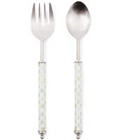 MacKenzie-Childs Check Supper Club Salad Serving Set