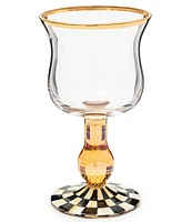 MacKenzie-Childs Check Wine Glass