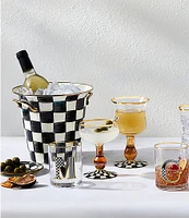 MacKenzie-Childs Check Wine Glass