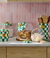 MacKenzie-Childs Cookie Jar with Check Lid