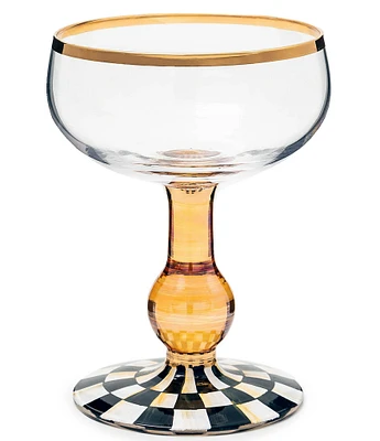 MacKenzie-Childs Courtly Check® Coupe Glass