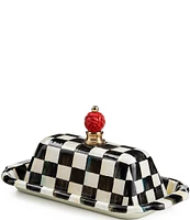 MacKenzie-Childs Courtly Check® Enamel Butter Box