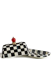 MacKenzie-Childs Courtly Check® Enamel Butter Box