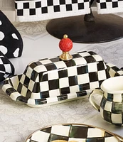 MacKenzie-Childs Courtly Check® Enamel Butter Box