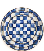 MacKenzie-Childs Check Enamel Charger Plate