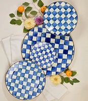 MacKenzie-Childs Check Enamel Charger Plate