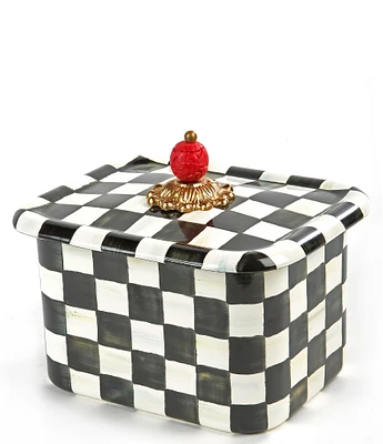 MacKenzie-Childs Courtly Check® Enamel Recipe Box