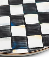 MacKenzie-Childs Check Enamel Round Tray