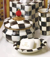 MacKenzie-Childs Courtly Check® Enamel Squashed Pot Canister