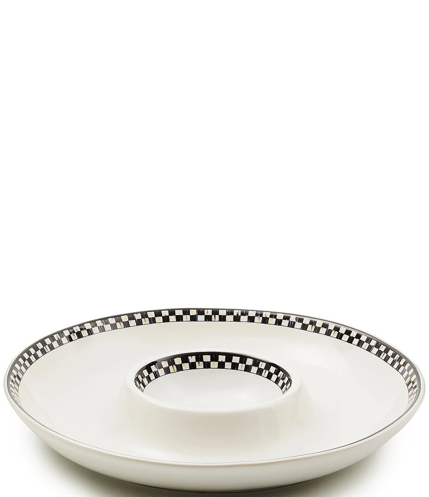 MacKenzie-Childs Courtly Check® Everyday Chip & Dip Server