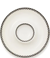 MacKenzie-Childs Courtly Check® Everyday Chip & Dip Server