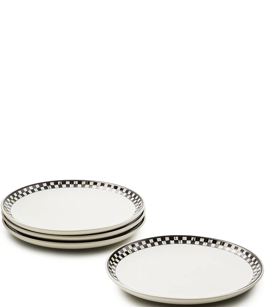MacKenzie-Childs Courtly Check® Everyday Lunch Plates, Set of 4