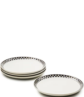 MacKenzie-Childs Courtly Check® Everyday Lunch Plates, Set of 4