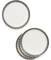 MacKenzie-Childs Courtly Check® Everyday Lunch Plates, Set of 4