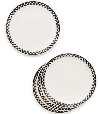 MacKenzie-Childs Courtly Check® Everyday Lunch Plates, Set of 4