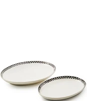 MacKenzie-Childs Courtly Check® Everyday Oval Platters, Set of 2
