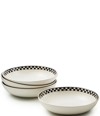 MacKenzie-Childs Courtly Check® Everyday Pasta Bowls, Set of 4