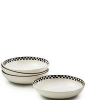 MacKenzie-Childs Courtly Check® Everyday Pasta Bowls, Set of 4
