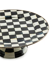 MacKenzie-Childs Check Enamel Pedestal Platter