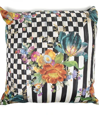 MacKenzie-Childs Courtly Flower Market Square Pillow