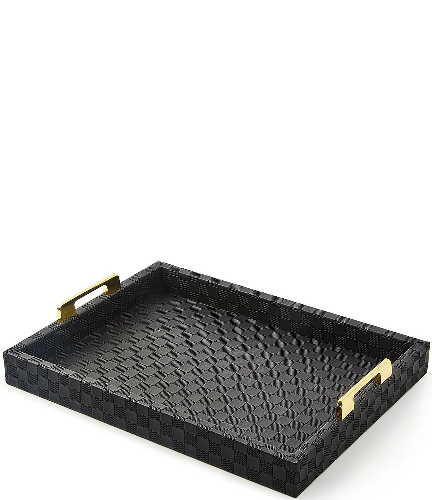 MacKenzie-Childs Embossed Faux Leather Decorative Tray