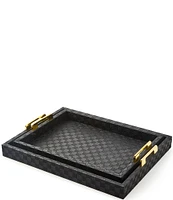 MacKenzie-Childs Embossed Faux Leather Decorative Tray