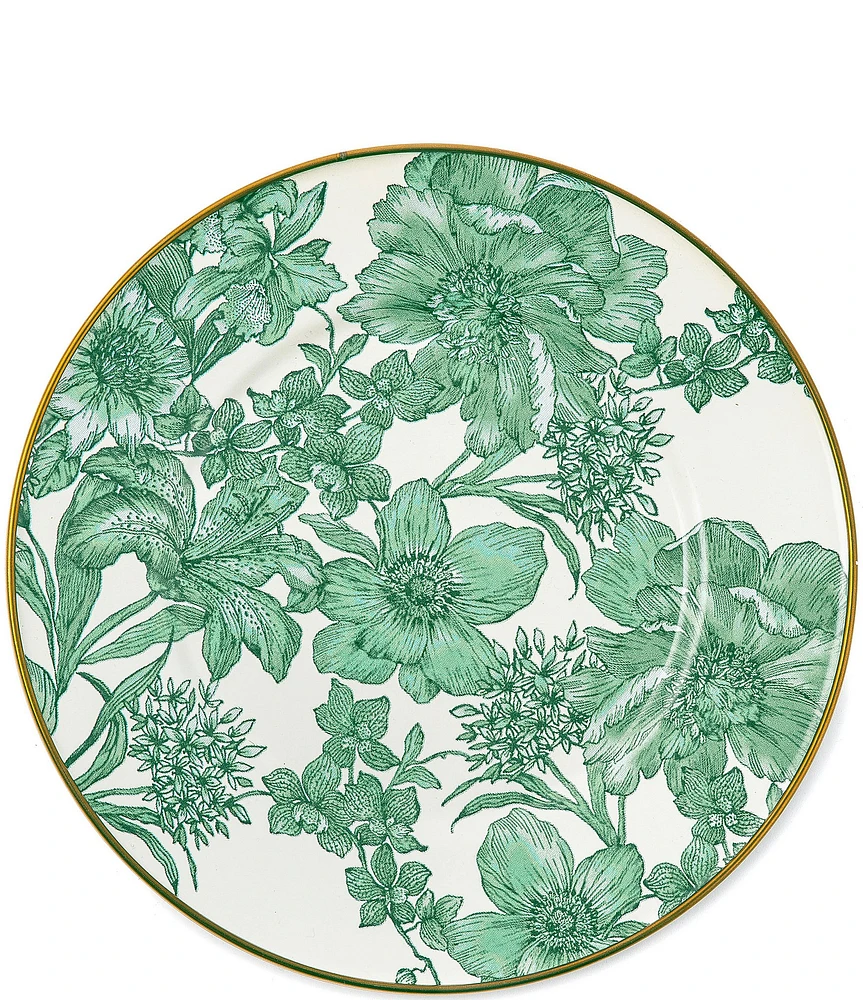 MacKenzie-Childs English Garden Enamel Salad/Dessert Plate