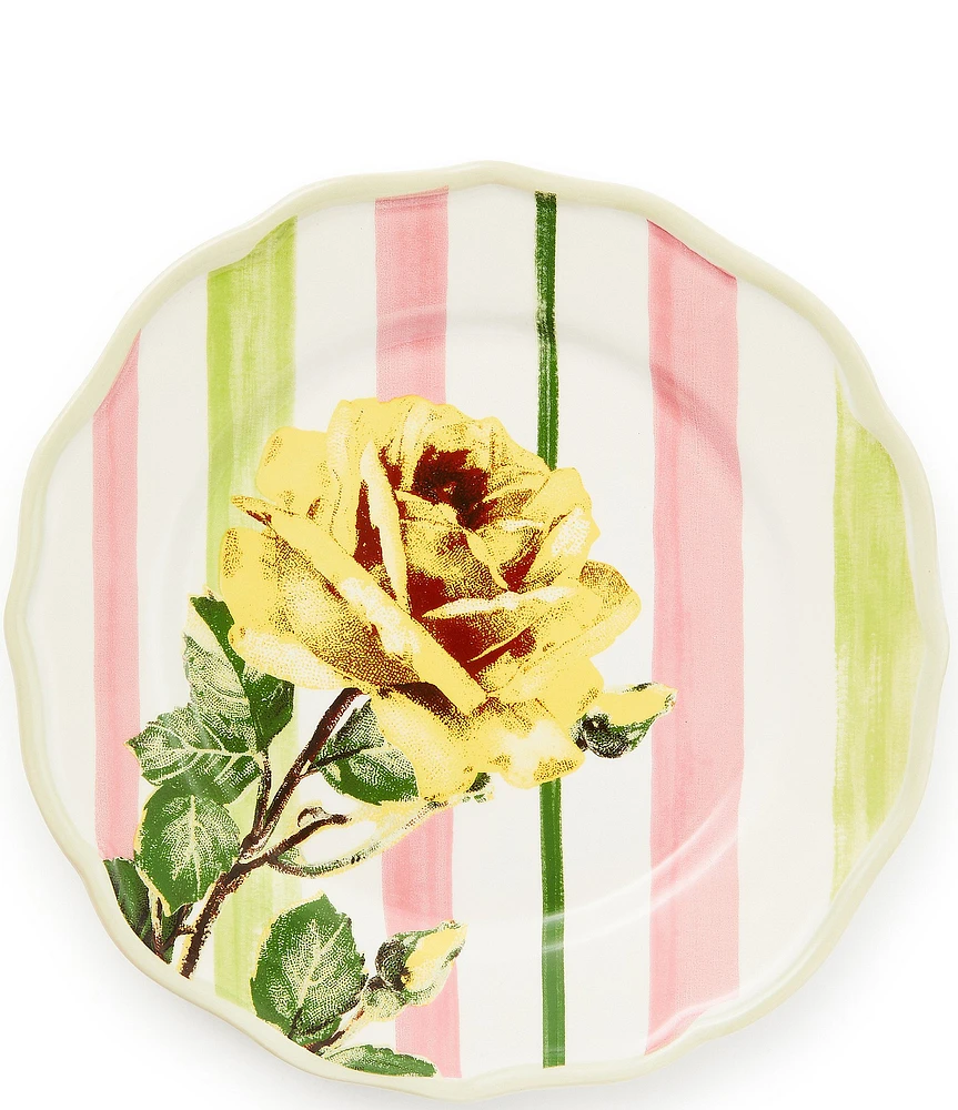 MacKenzie-Childs Garden Gala Scalloped Salad/Dessert Plate