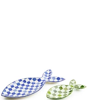 MacKenzie-Childs Go Fish Serving Platters, Set of 2