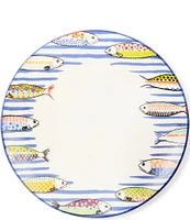MacKenzie-Childs Go Fish Stoneware Dinner Plate