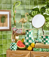 MacKenzie-Childs Check Double-Sided Vanity Mirror