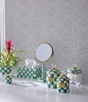 MacKenzie-Childs Check Double-Sided Vanity Mirror