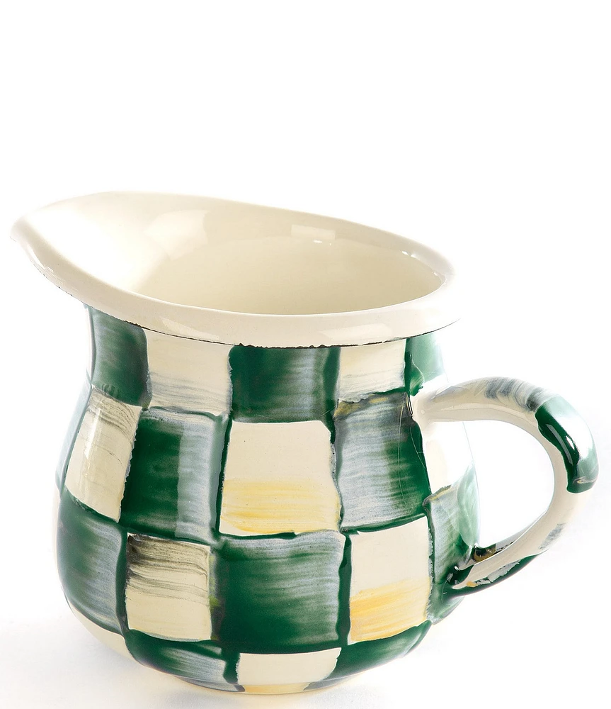 MacKenzie-Childs Check Enamel Little Creamer