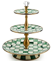 MacKenzie-Childs Check Three Tier Sweet Stand